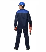 Костюм Стандарт с брюками, т.синий/васильковый — изображение 2