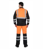 Костюм Магистраль Люкс с брюками, оранжевый/черный — изображение 2