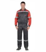 Костюм Легионер с брюками, серый/красный