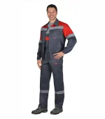 Костюм Легионер с п/к, серый/красный