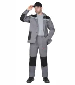Костюм Стандарт с брюками, серый/черный
