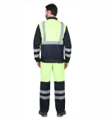 Костюм Магистраль Люкс с брюками, лимонный/т.синий — изображение 2