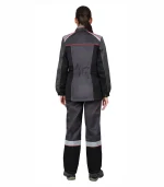 Костюм Вологда женский с брюками, т.серый/черный — изображение 2