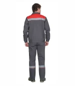 Костюм Мастер с п/к, т.серый/красный — изображение 2