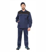 Костюм Мастер с брюками, т.синий/черный