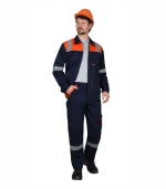 Костюм Билдер с брюками, т.синий/оранжевый — изображение 3