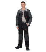 Костюм Стандарт с брюками, т.серый/серый