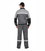Костюм Лигор с брюками, т.серый/св.серый — изображение 2