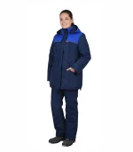 Костюм женский Снежана с п/к, синий/васильковый — изображение 3