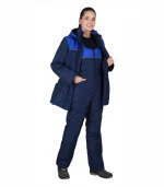 Костюм женский Снежана с п/к, синий/васильковый