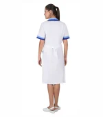 Халат Мила женский, белый с голубым и васильковым — изображение 2