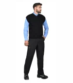 Жилет трикотажный, черный
