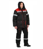 Костюм Титан с п/к, черный/красный — изображение 3