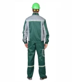 Костюм Практик с п/к, зеленый/св.серый — изображение 2