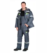 Костюм Ховард с п/к, серый/черный