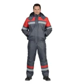 Костюм Орбита с п/к, серый/красный — изображение 3