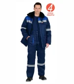 Костюм Север-1 с п/к, синий/васильковый