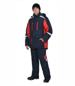 Костюм Сатурн с брюками, т.синий/красный