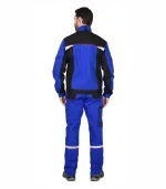 Костюм Стан с п/к, васильковый/черный — изображение 2