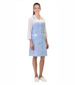 Халат Венера женский, белый с голубым