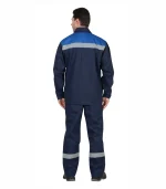 Костюм Производственник с брюками, т.синий/васильковый, 100%ХБ — изображение 2