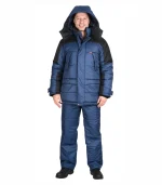 Костюм Европа с брюками, синий/черный — изображение 3