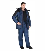 Костюм Европа с брюками, синий/черный