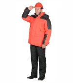 Костюм Европа с брюками, красный/черный