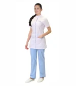 Костюм Эвита женский, белый с голубым