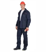 Костюм Импульс с брюками, т.синий, 100%ХБ