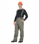 Костюм Кобальт с брюками, оливковый/коричневый — изображение 3