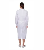 Халат женский с рельефами, белый — изображение 2