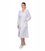Халат женский с рельефами, белый