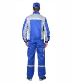 Костюм Практик с п/к, васильковый/св.серый — изображение 2