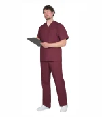 Костюм хирурга универсальный, бордовый