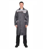 Халат Фаворит, серый/св.серый