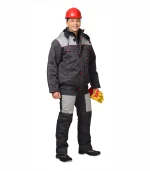 Костюм Фаворит с п/к, серый/св.серый