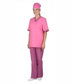 Костюм София женский, розовый со сливовым