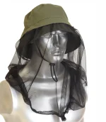 Панама Рыболов с противомоскитной сеткой, хаки — изображение 2