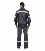 Костюм Полином с п/к, серый/черный — изображение 2