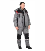 Костюм Стан с п/к, серый/черный