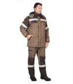 Костюм Родос с брюками, кофейный/коричневый