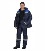 Костюм Рост-Норд с брюками, синий/васильковый