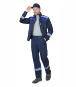 Костюм Бостон с брюками, синий/васильковый