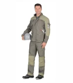 Костюм Вест-Ворк с брюками, оливковый — изображение 3