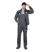 Костюм Ховард с п/к, серый/черный