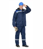 Костюм Бригадир с п/к, синий/васильковый