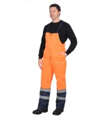 Костюм Магистраль с п/к, оранжевый/т.синий (тк. смесовая) — изображение 3