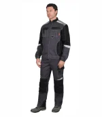 Костюм Фаворит-Мега с брюками, серый/черный — изображение 3