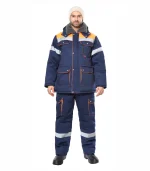 Костюм Лидер-М с п/к, синий/оранжевый — изображение 3